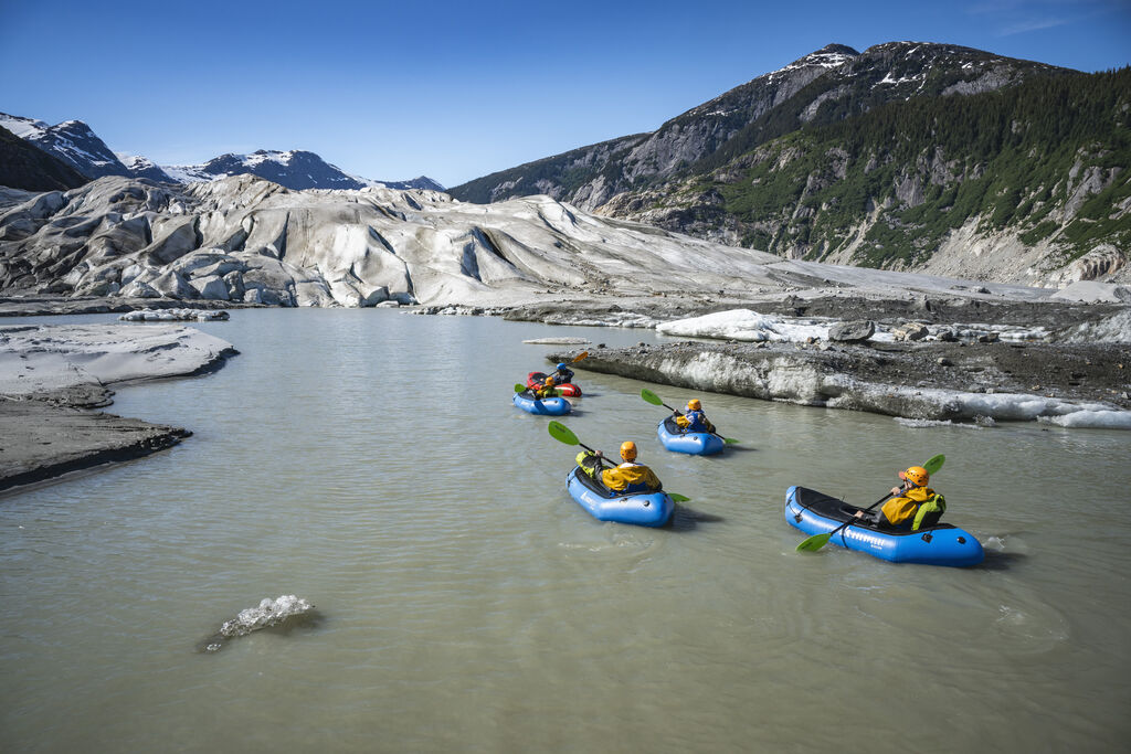 Packrafting to the Norris Glacier!