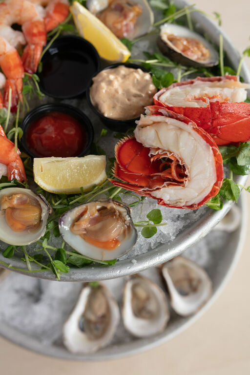 Raw bar selections
