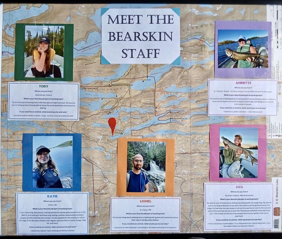 We always have a small staff of active employees, who mostly stay at Bearskin for a few years.