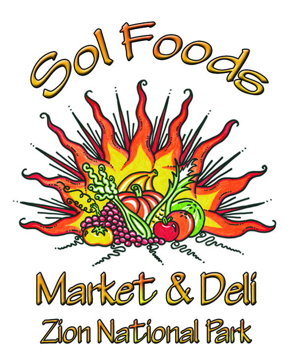 SOL FOODS SUPERMARKET & HOODOOS GENERAL STORE IN ZION CANYON Logo