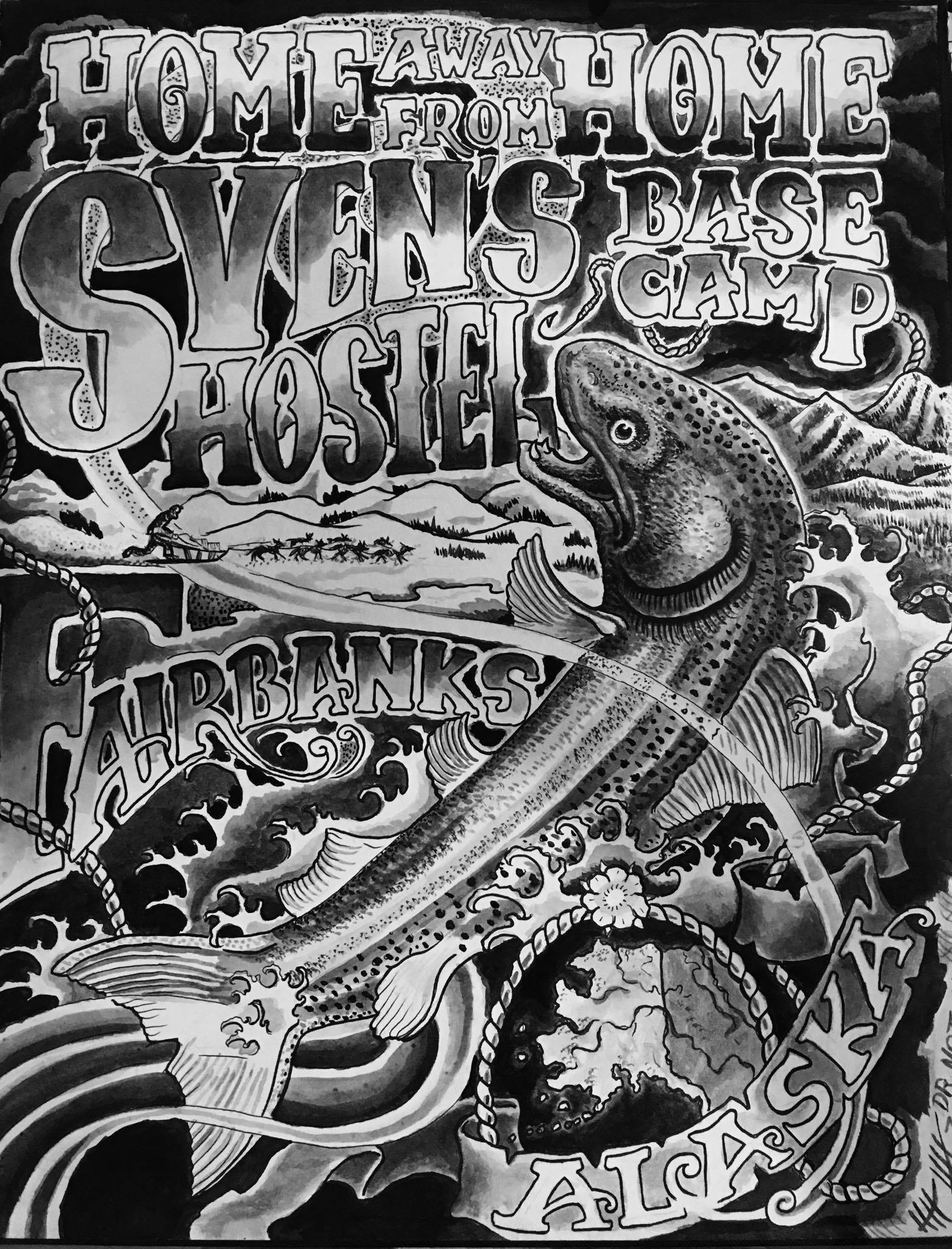 Sven's Basecamp Hostel Logo