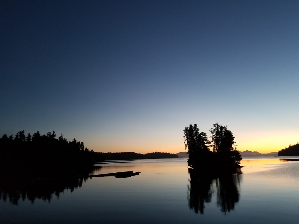 July sunrise from the lodge