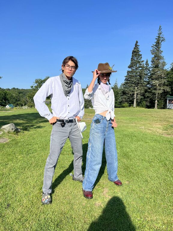 Staff dressing up for Western Week