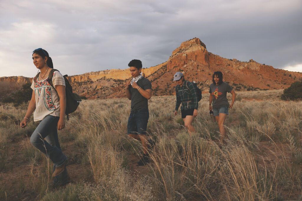 Summer Staff enjoy a hike in their free time.