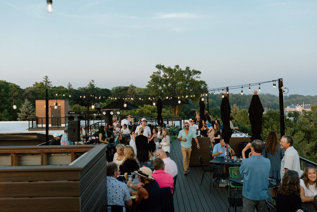 Rooftop bar during out annual Venetian Party