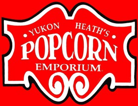 Yukon Heath's Popcorn Emporium Logo