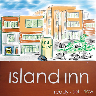 The Island Inn at 123 West Logo