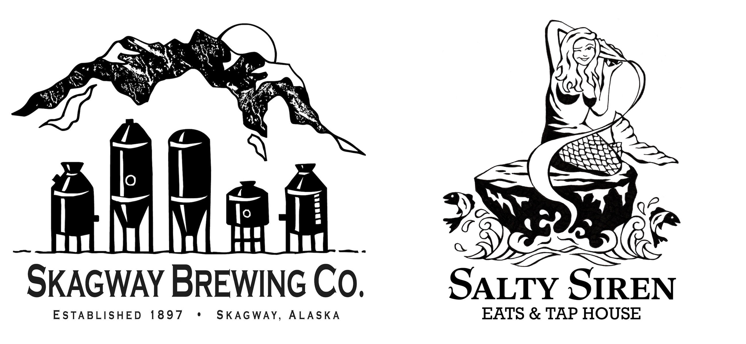 Skagway Brewing Company & Salty Siren Logo
